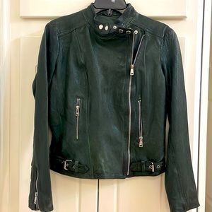 Lauren Ralph Lauren moto leather jacket size 2